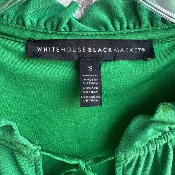 White House Black Market Sleeveless Tie Neck Stretch Blouse Women's Size S. - Picture 4 of 9